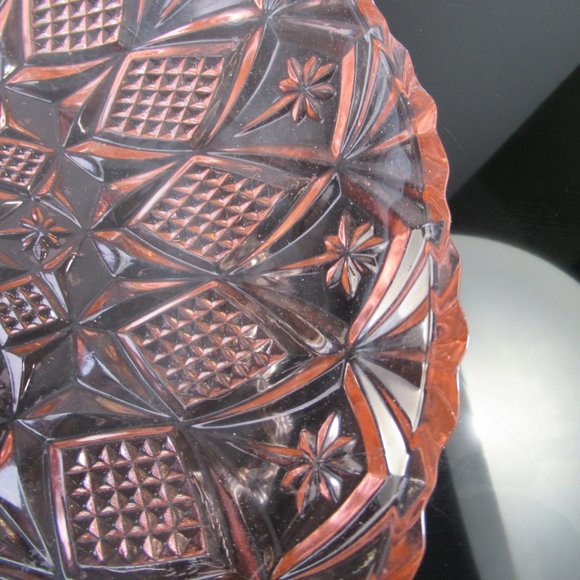 Glass Orange Pink Serving Dish by KIG, Indonesia - Picture 5 of 10